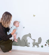 KHARU - Stickers muraux - La famille renard